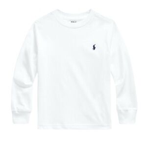 RALPH LAUREN • Polo Cotton Jersey Long-Sleeve Tee White Shirt